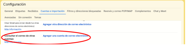 Consultar las otras cuentas corporativas agregadas en Gmail