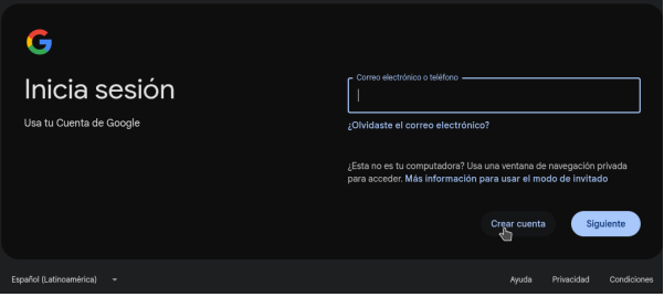 Iniciar sesiónm en Gmail